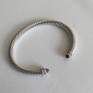 Yurman Classic Cable Bracelet
Sterling Silver with Pink Topaz and Diamonds, 5mm